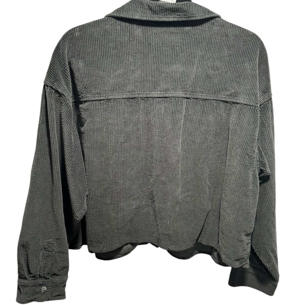 American Eagle Outfitters Gray Corduroy Button Down Size XL - Picture 3 of 5